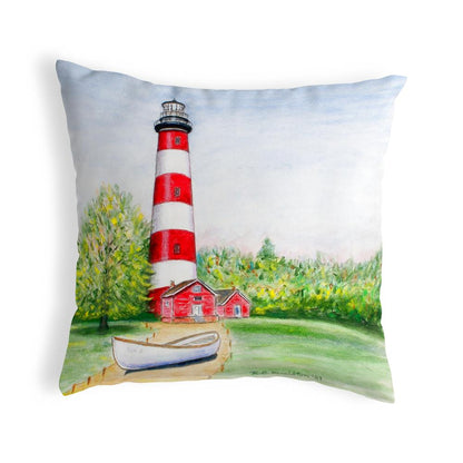 Chincoteague Lighthouse VA No Cord Pillow 18x18