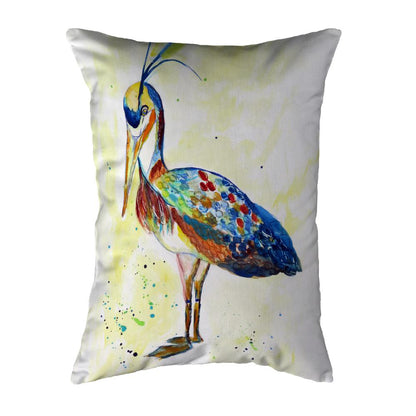 Fancy Heron Noncorded Indoor/Outdoor Pillow 16x20