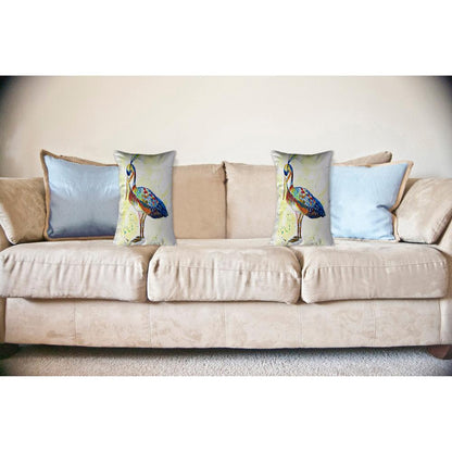 Fancy Heron Noncorded Indoor/Outdoor Pillow 16x20