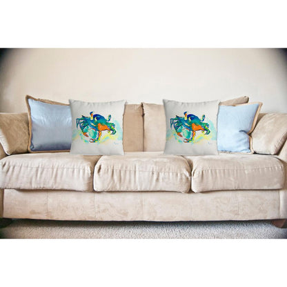 Orange Crab No Cord Pillow 18x18