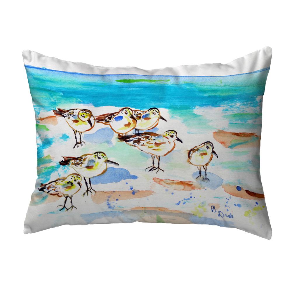 Seven Sanderlings Noncorded Indoor/Outdoor Pillow 16x20