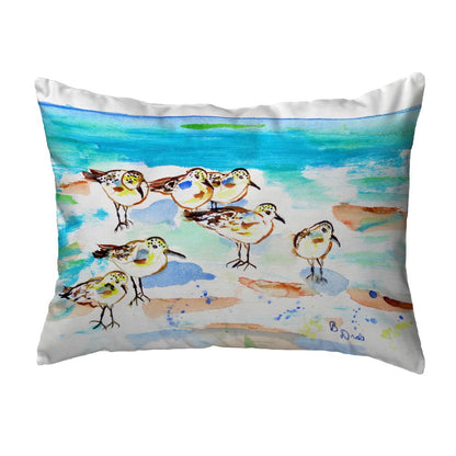 Seven Sanderlings Noncorded Indoor/Outdoor Pillow 16x20