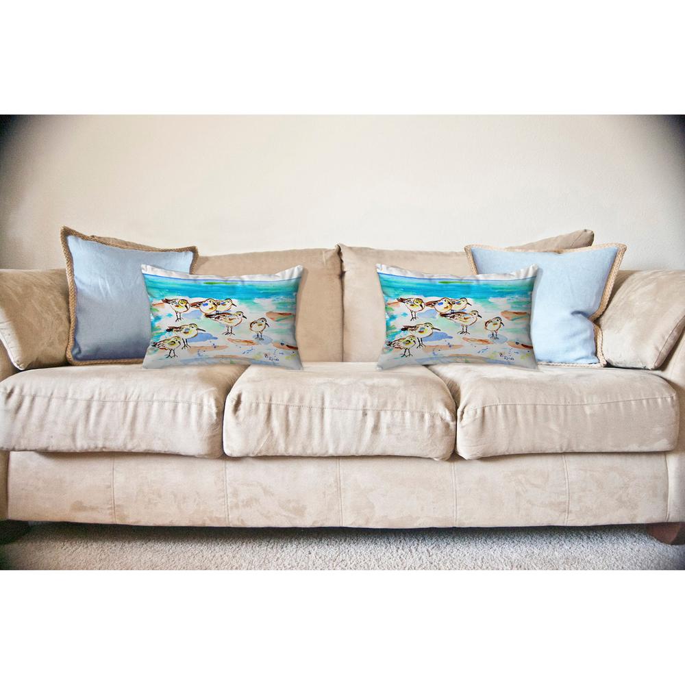 Seven Sanderlings Noncorded Indoor/Outdoor Pillow 16x20