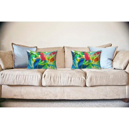 Abstract Palms No Cord Pillow 16x20