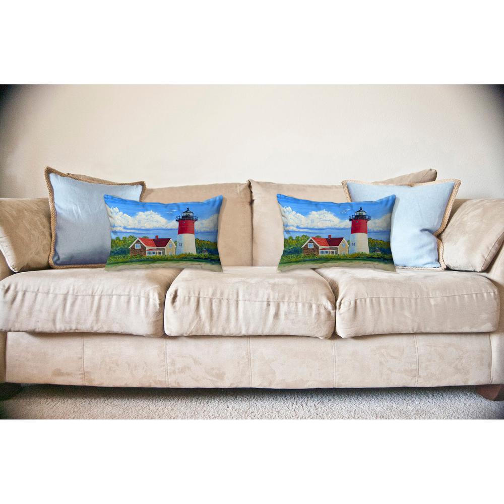 Nauset Lighthouse, MA No Cord Pillow 16x20