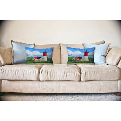 Nauset Lighthouse, MA No Cord Pillow 16x20
