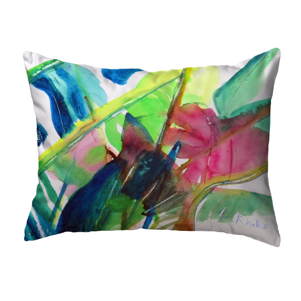 Pink Palms No Cord Pillow 16x20