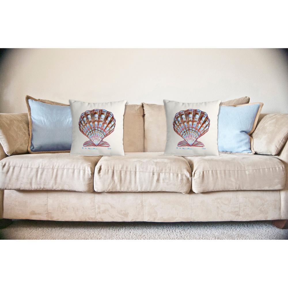 Scallop Shell No Cord Pillow 18x18