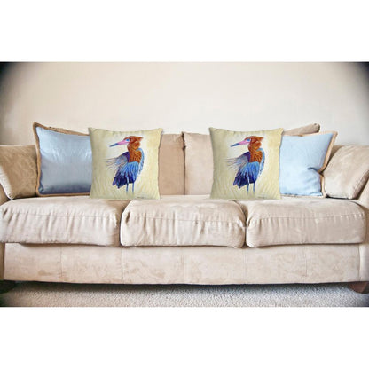 Reddish Egret Portrait No Cord Pillow 18x18