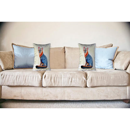 Gray Fox No Cord Pillow 16x20