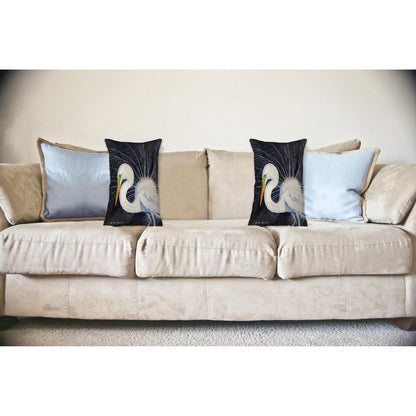 Breeding Egret 16x20 No Cord Pillow