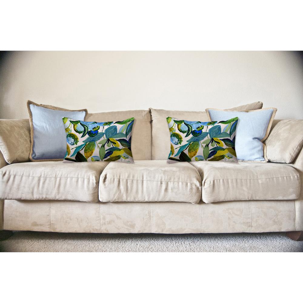 Betsy's Blueberries 16x20 No Cord Pillow