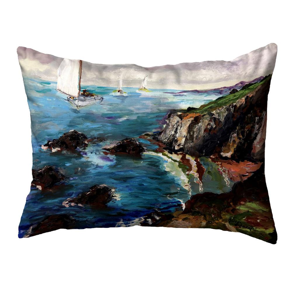 Sailing the Cliffs 16x20 No Cord Pillow