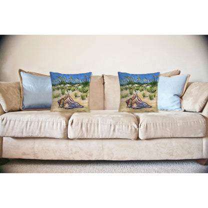 Conch Found 18x18 No Cord Pillow
