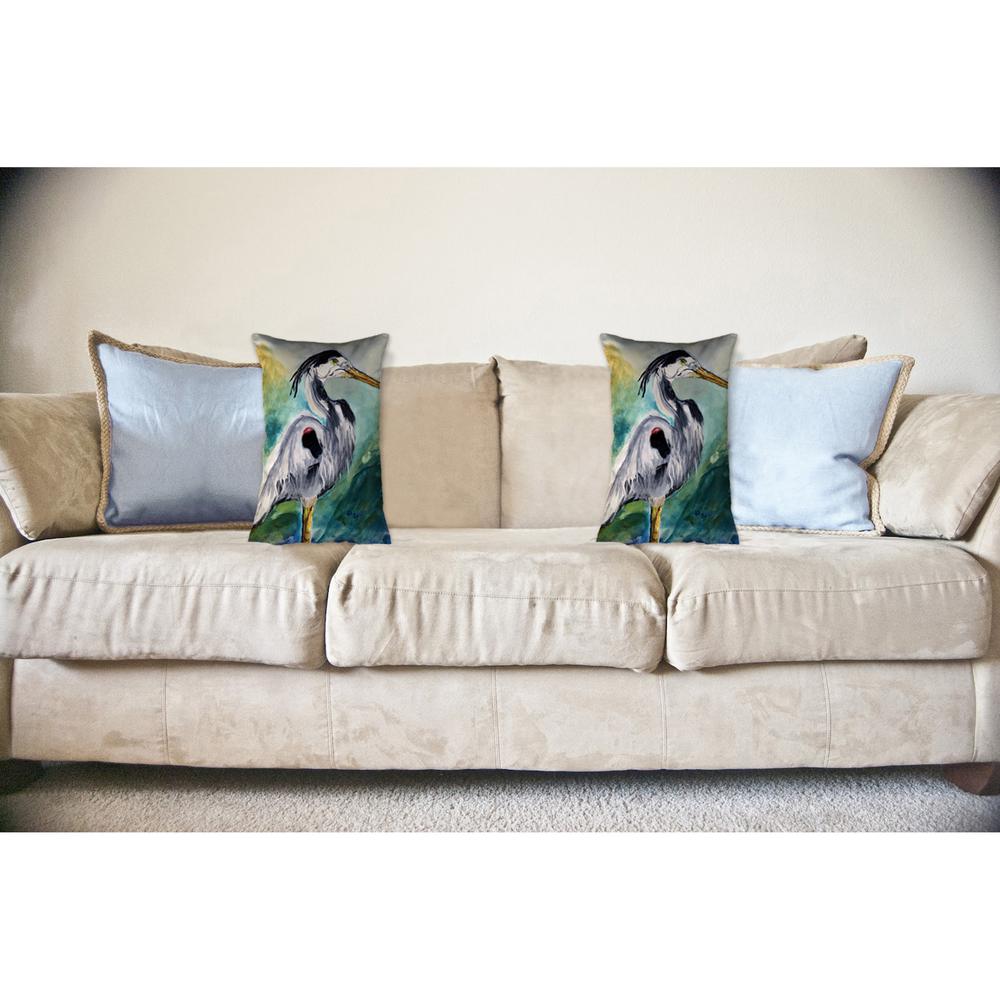 Betsy's Blue Heron 16x20 No Cord Pillow