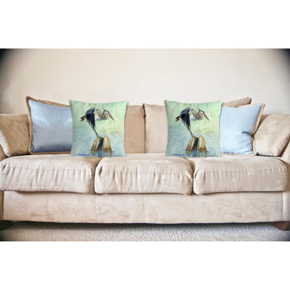 Balancing Heron 18x18 No Cord Pillow