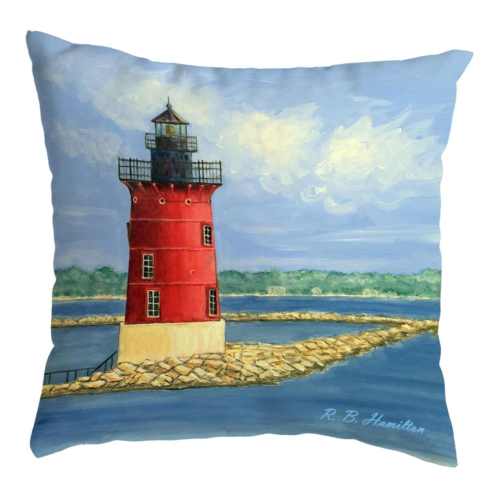 Breakwater Lighthouse Large Noncorded Pillow