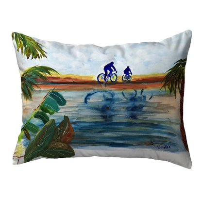 Two Bikers Large Noncorded Pillow 16x20
