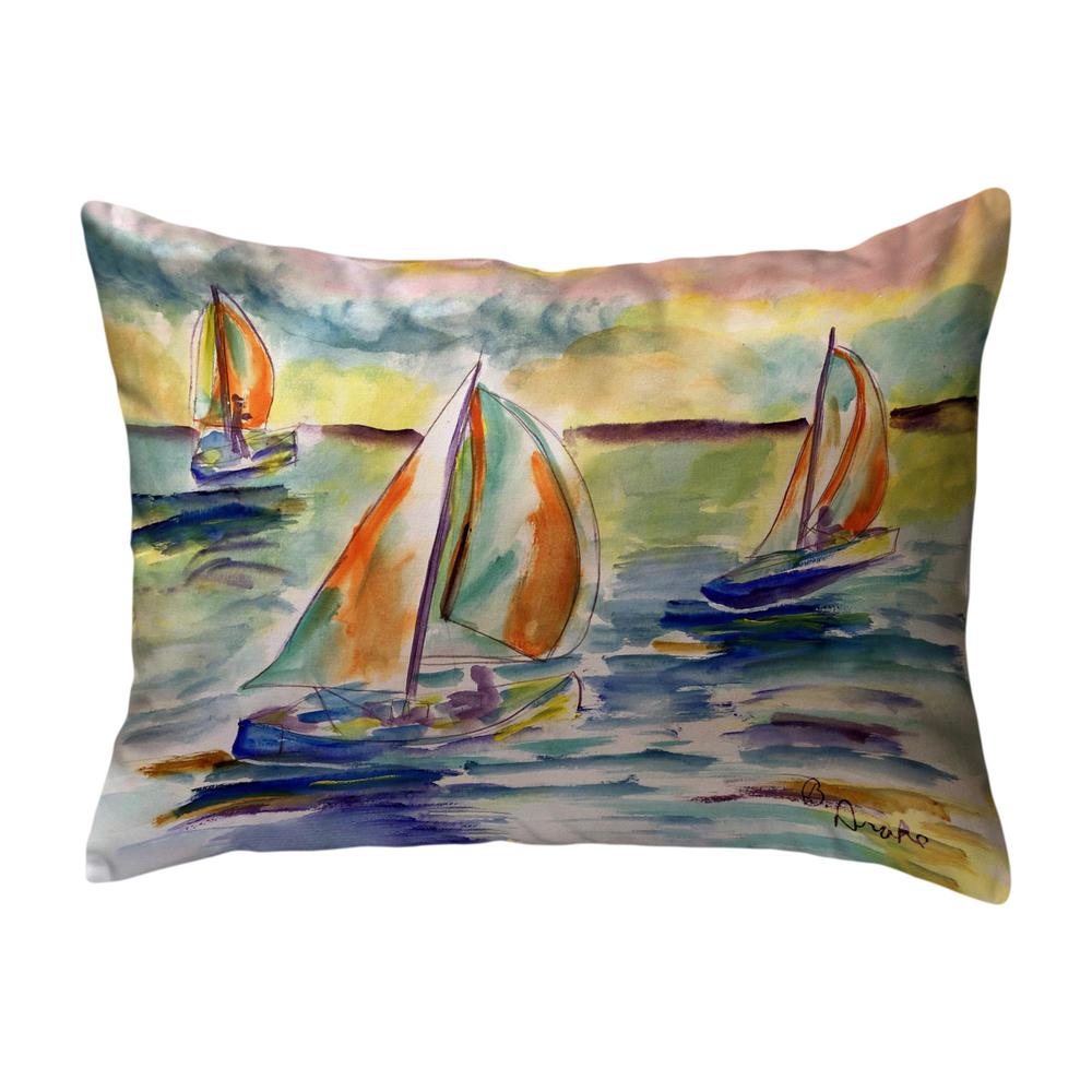 Sail Race Large Noncorded Pillow 16x20