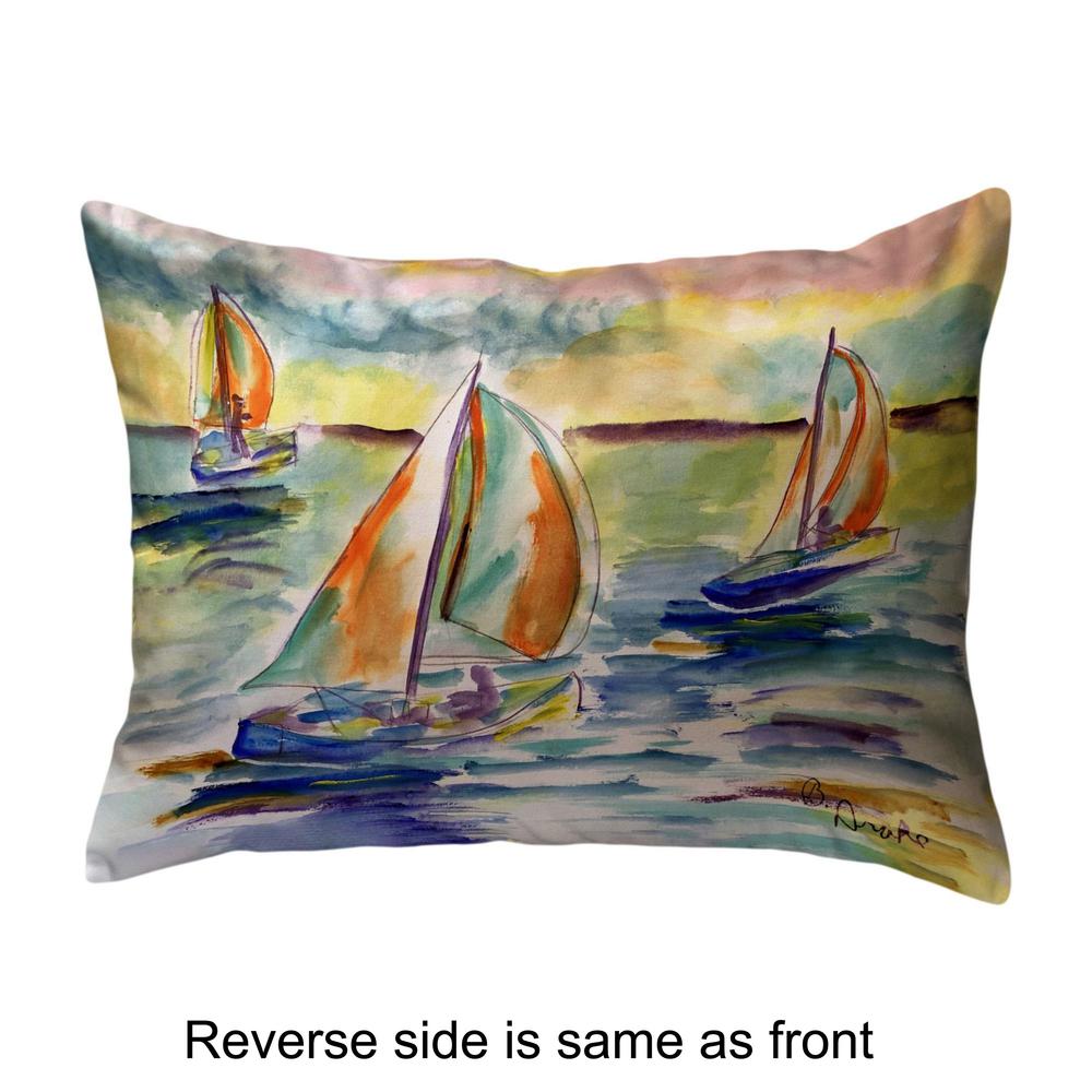 Sail Race Large Noncorded Pillow 16x20