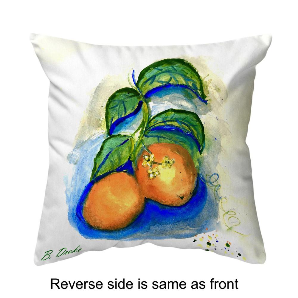 Two Oranges Large Noncorded Pillow 18x18