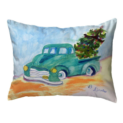 Green Truck Large Noncorded Pillow
