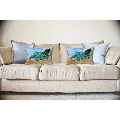 Green Truck Large Noncorded Pillow