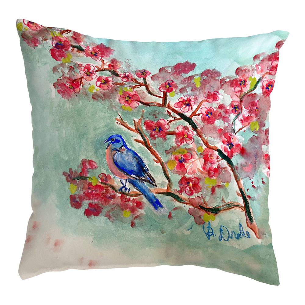 Cherry Blossoms No Cord Pillow 18x18