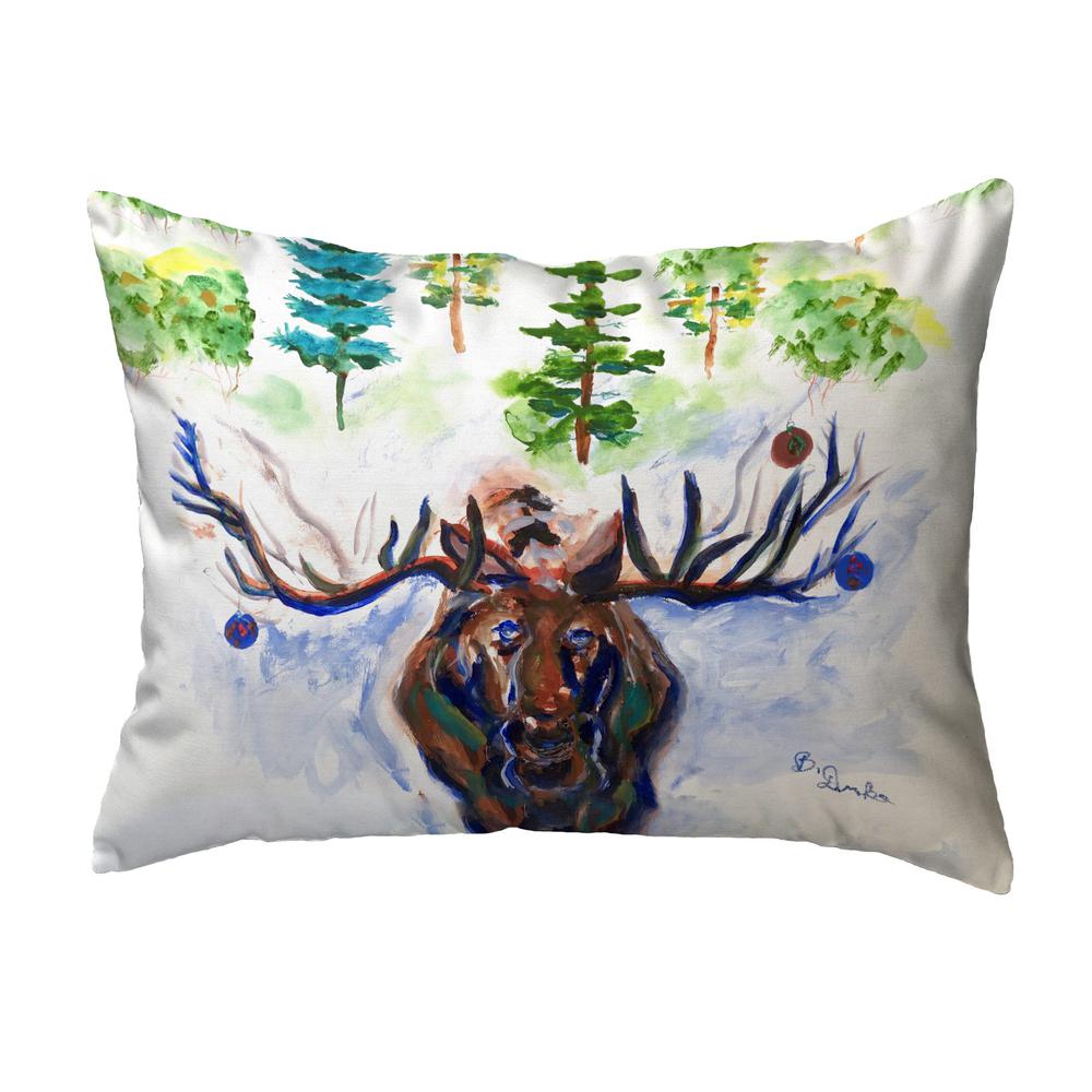 Christmas Moose No Cord Pillow 16x20