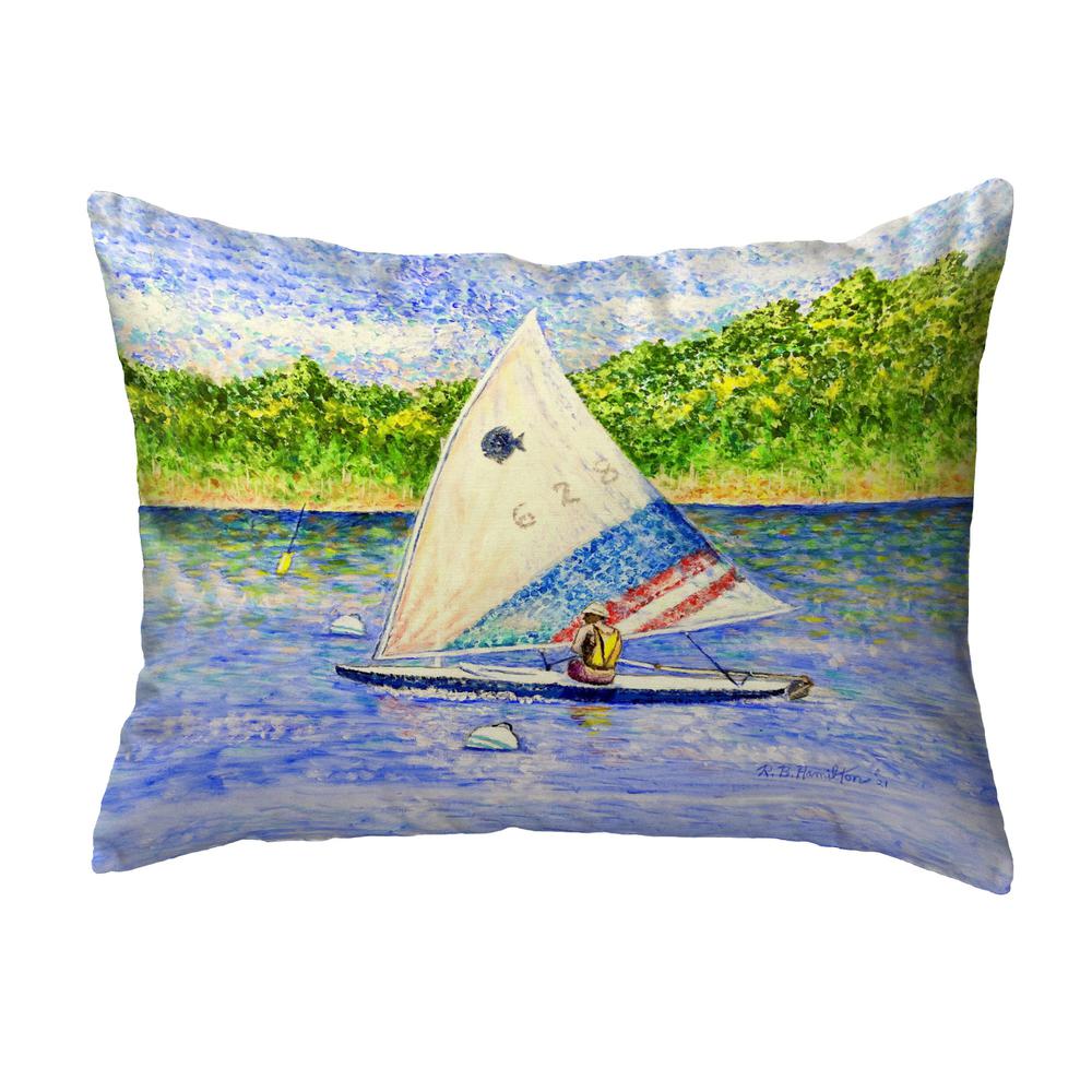 Sunfish Sailing No Cord Pillow 16x20