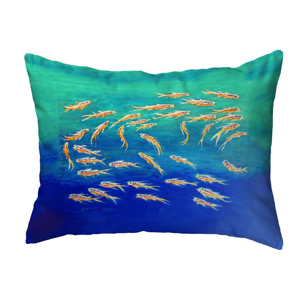 Schooling Fish No Cord Pillow 16x20