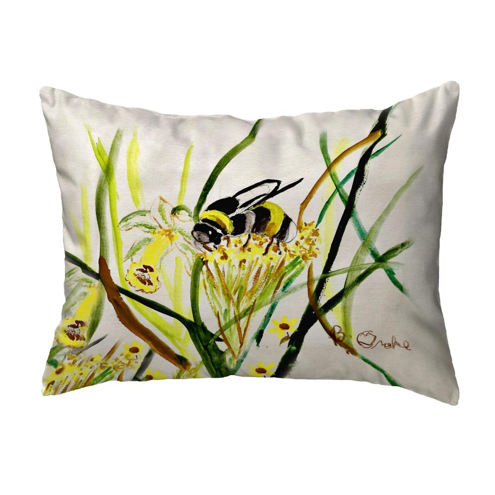 Bee & Flower No Cord Pillow 16x20