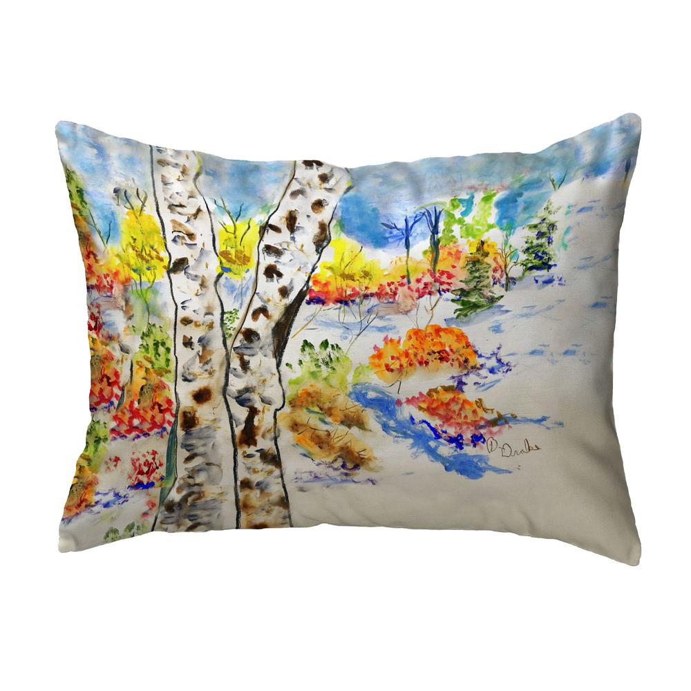 White Birch No Cord Pillow 16x20