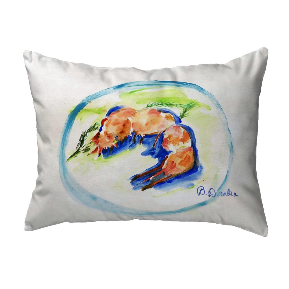 Shrimp Plate No Cord Pillow 16x20