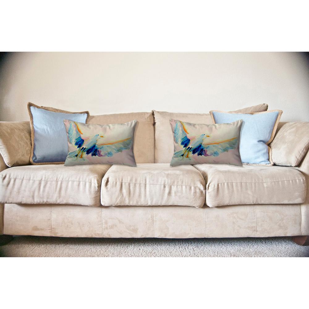 Flying Gull No Cord Pillow 16x20