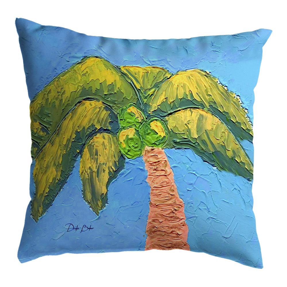 Drake's Palm Tree No Cord Pillow 18x18