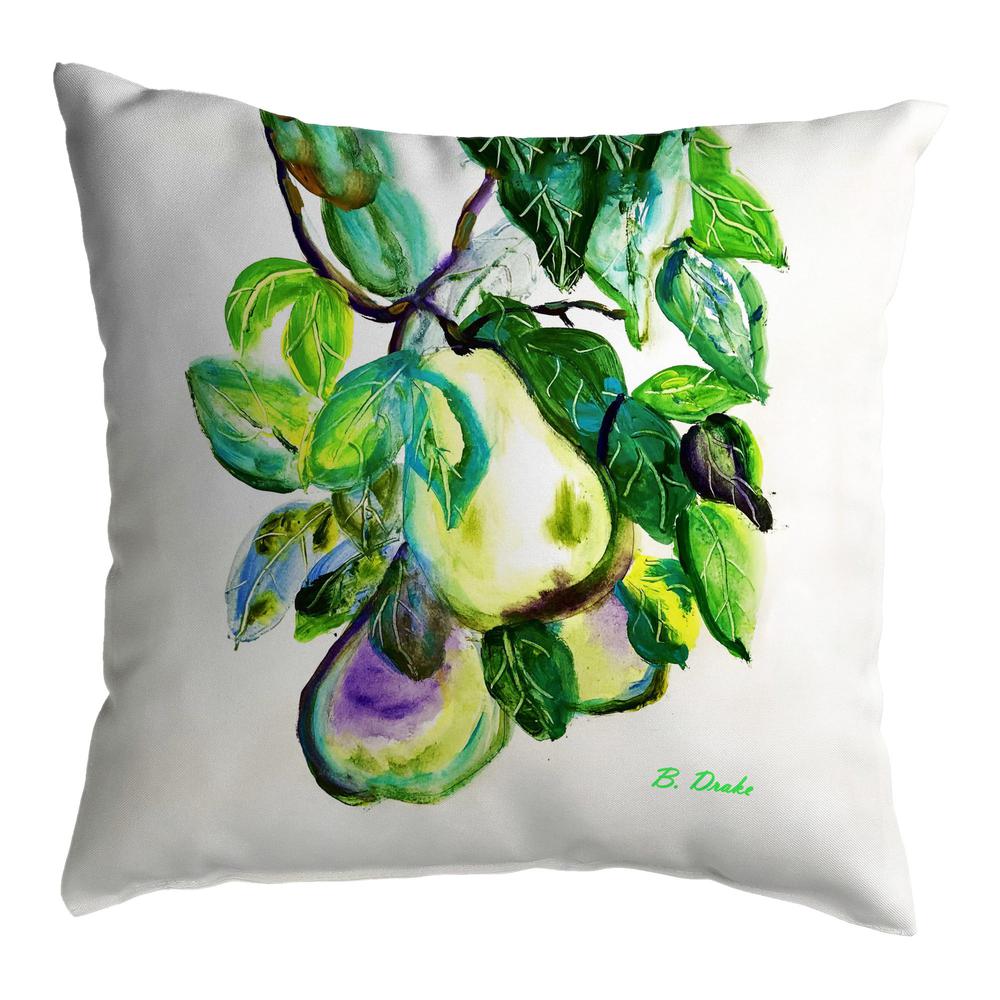 Hanging Pears No Cord Pillow 18x18