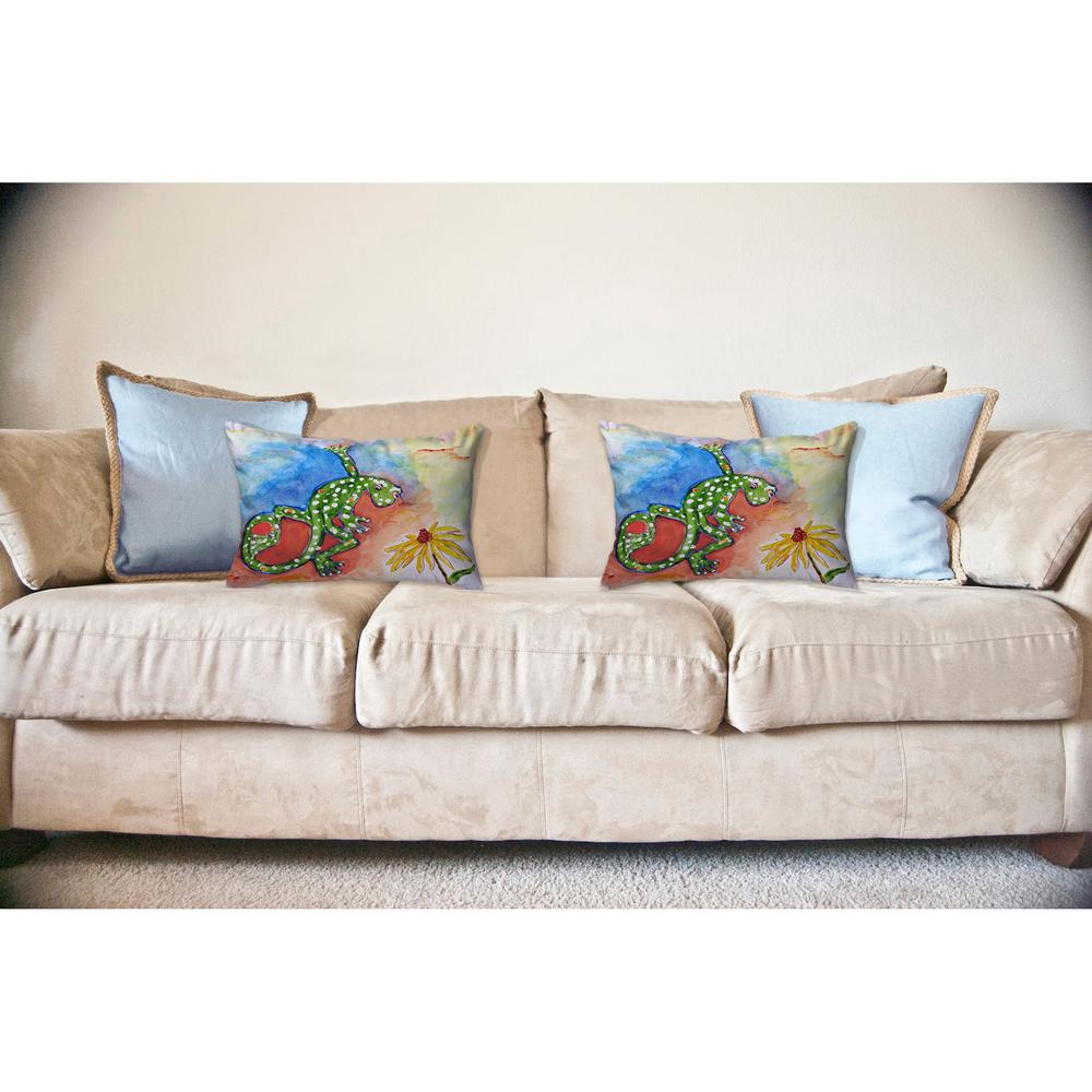 Gecko No Cord Pillow 16x20