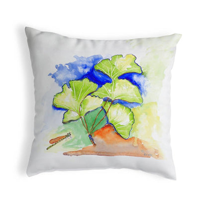 Ginko Leaves No Cord Pillow 18x18
