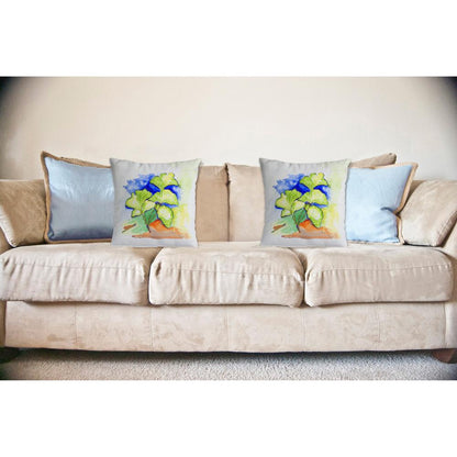 Ginko Leaves No Cord Pillow 18x18