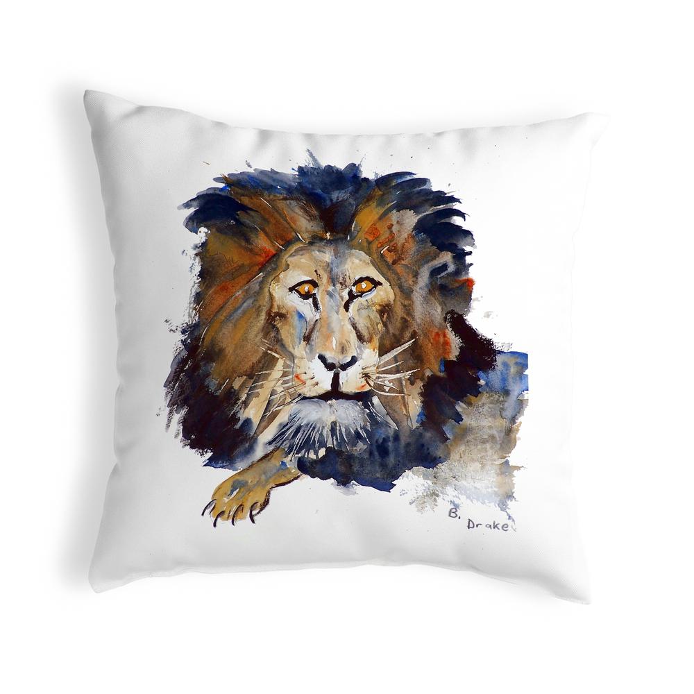 Lion No Cord Pillow 18x18