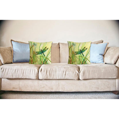 Betsy's DragonFly No Cord Pillow 18x18