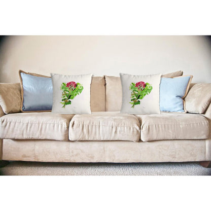 Geranium No Cord Pillow 18x18