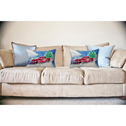 Truck & Tree Noncorded Pillow 16x20