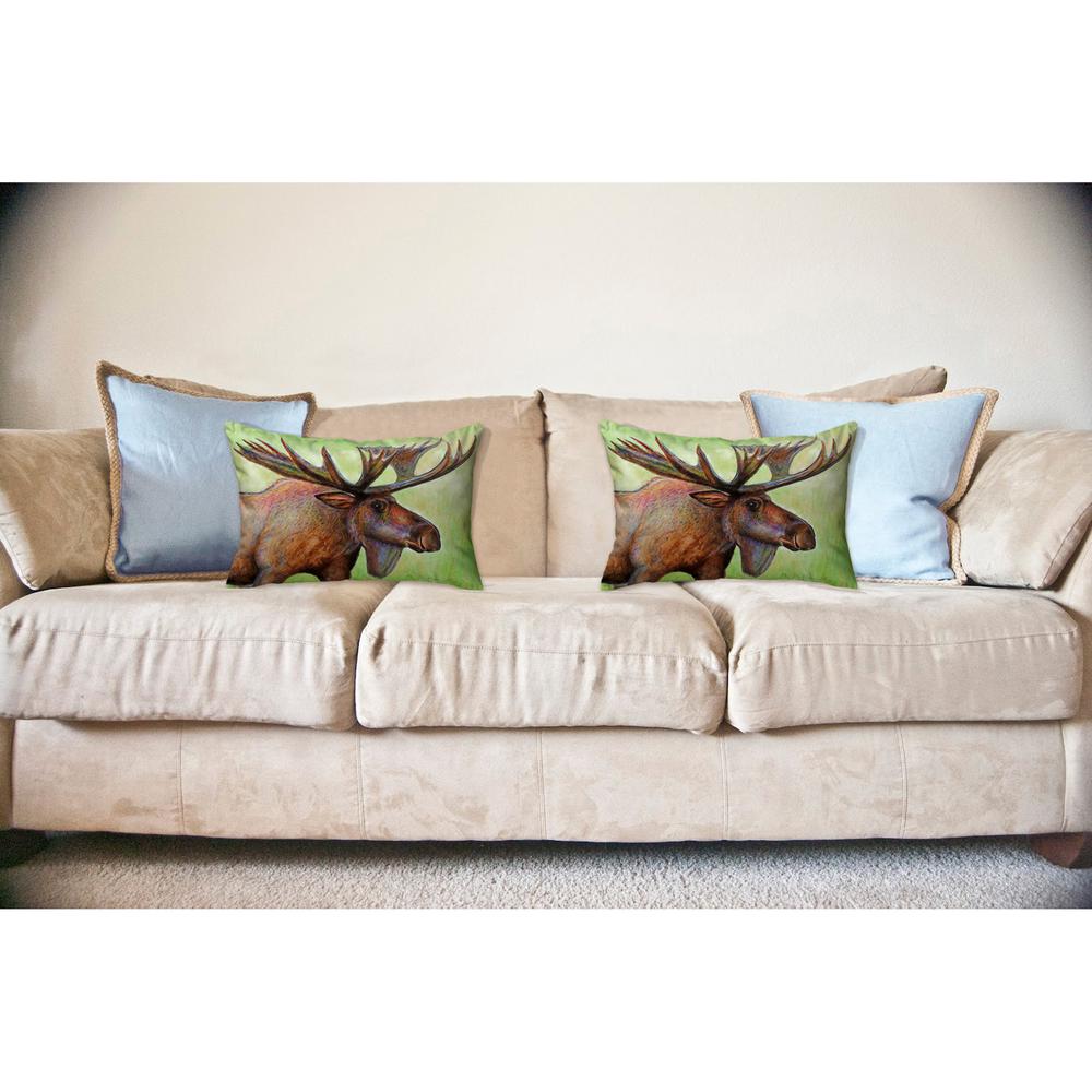Moose No Cord Pillow 16x20
