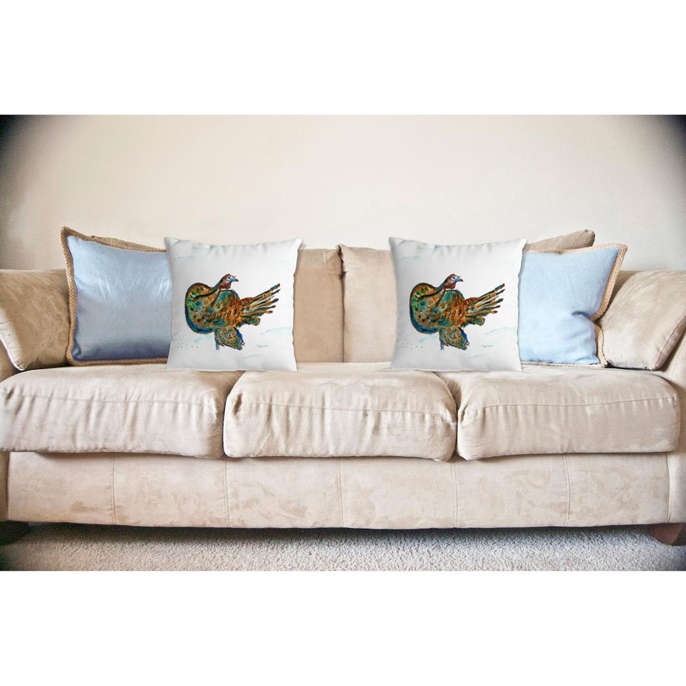 Turkey No Cord Pillow 18x18