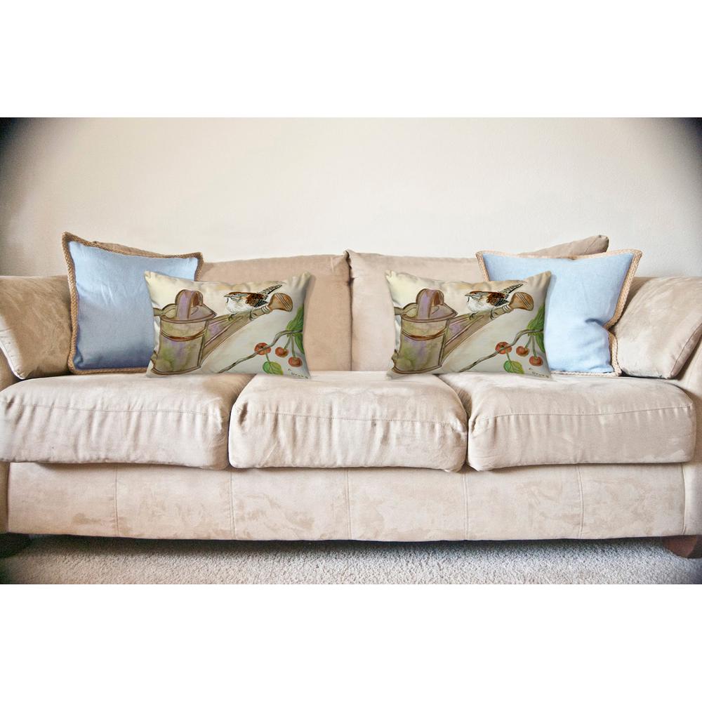 Carolina Wren No Cord Pillow 16x20