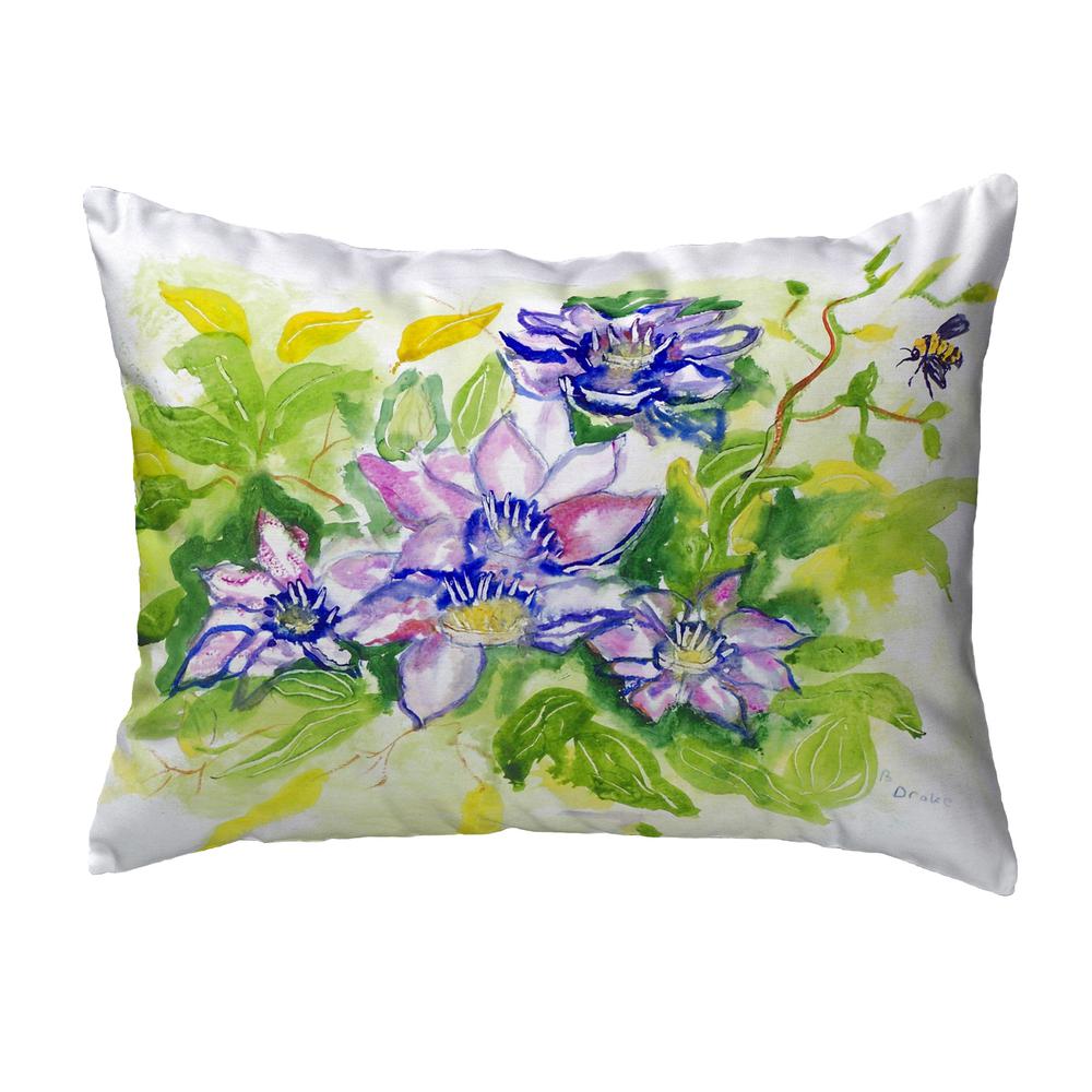 Clematis No Cord Pillow 16x20