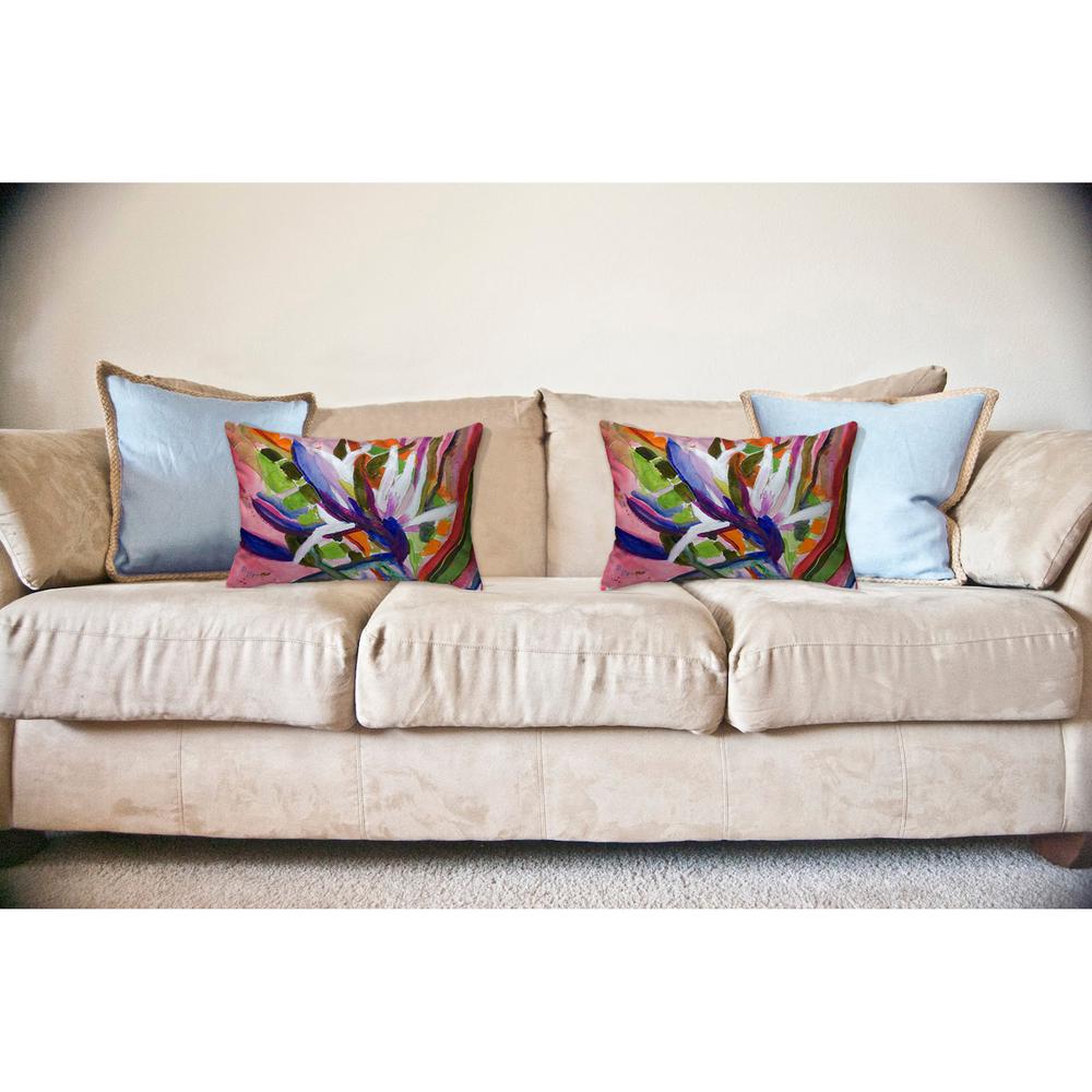 Betsy's Bird of Paradise No Cord Pillow 16x20