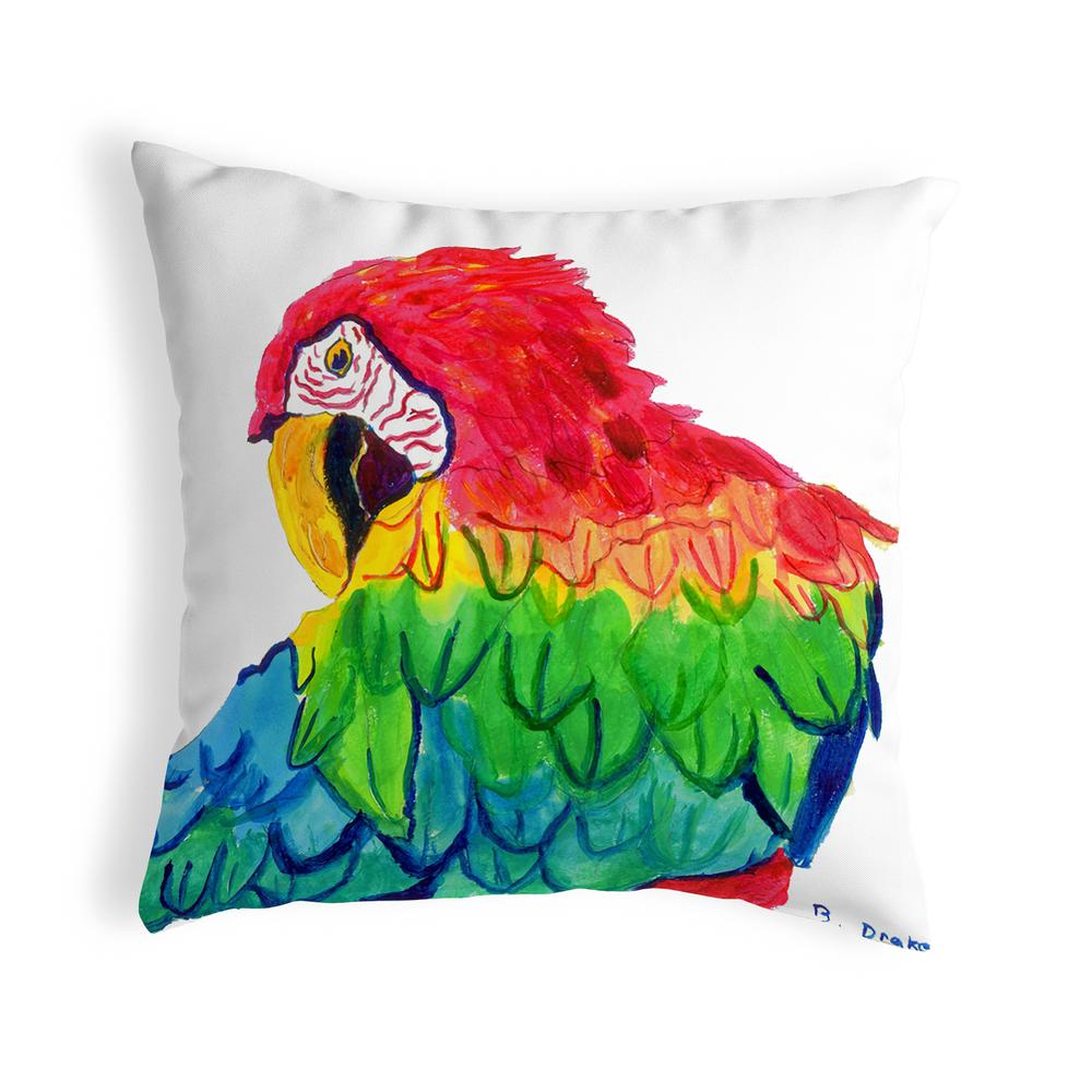 Parrot Head No Cord Pillow 18x18